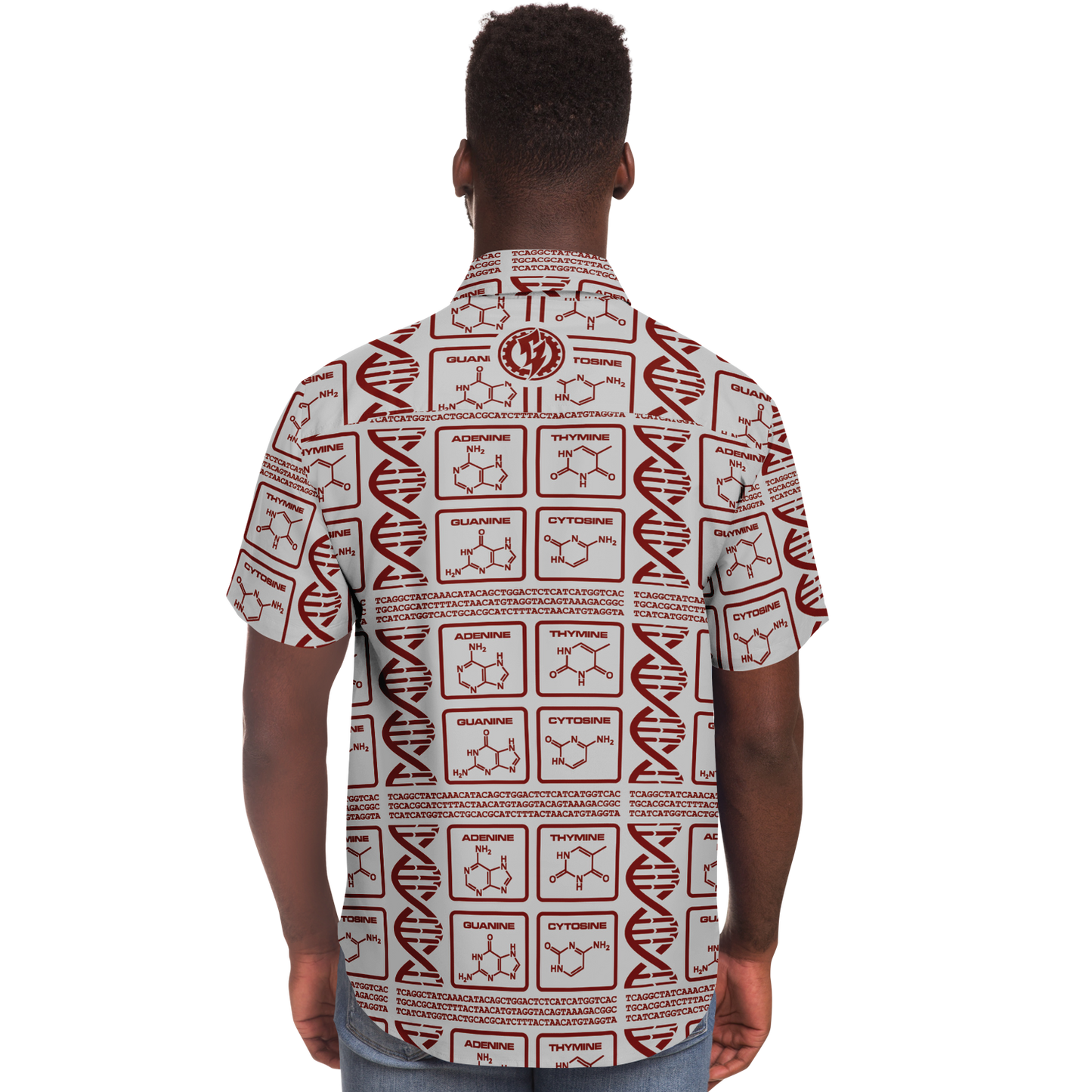 DNA - ALOHA SHIRT - BLOOD ON GREY