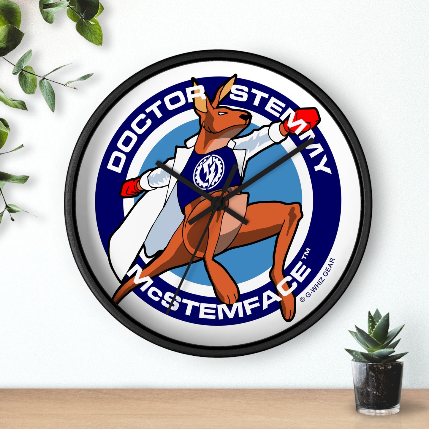 DOCTOR STEMMY McSTEMFACE WALL CLOCK