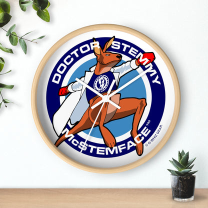 DOCTOR STEMMY McSTEMFACE WALL CLOCK