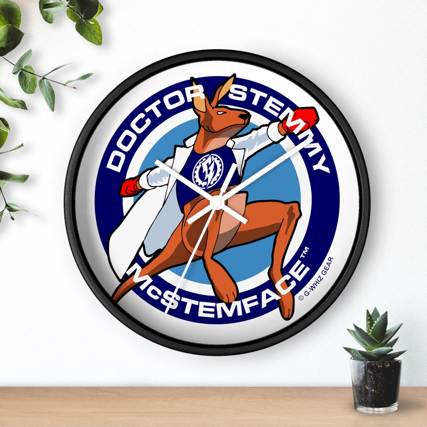 DOCTOR STEMMY McSTEMFACE WALL CLOCK