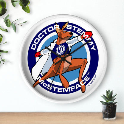 DOCTOR STEMMY McSTEMFACE WALL CLOCK