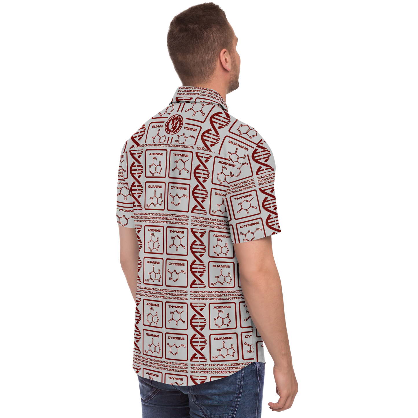 DNA - ALOHA SHIRT - BLOOD ON GREY