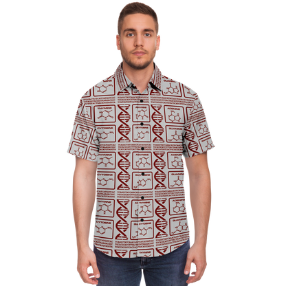 DNA - ALOHA SHIRT - BLOOD ON GREY