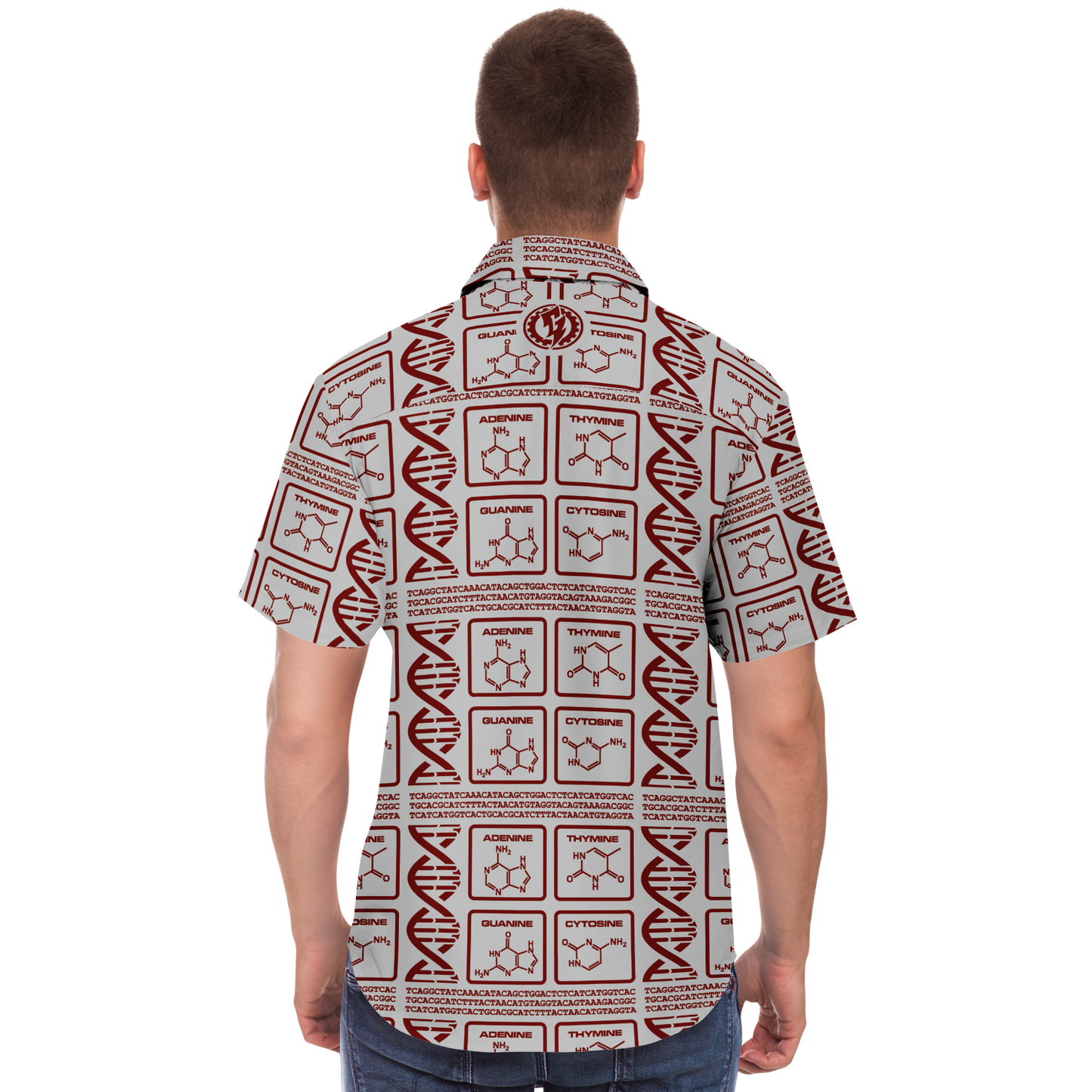 DNA - ALOHA SHIRT - BLOOD ON GREY