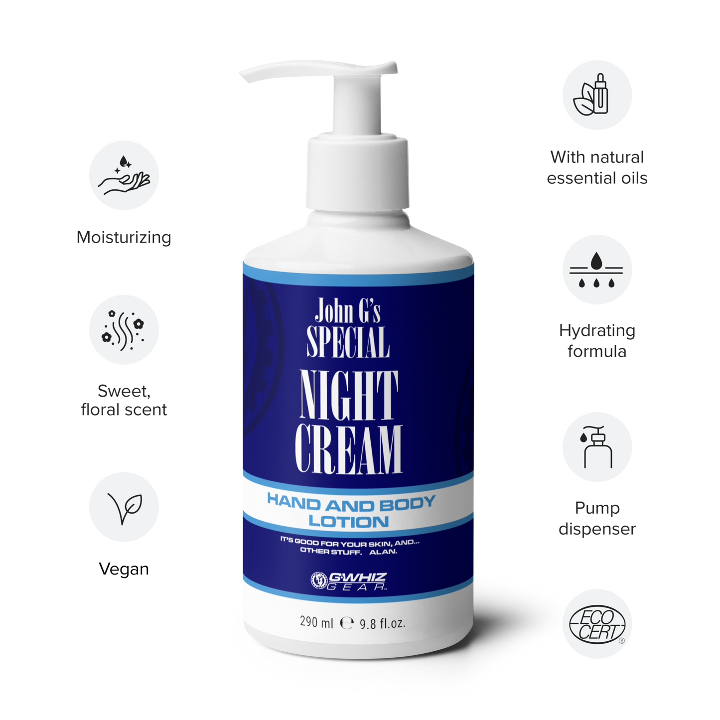 JOHN G'S SPECIAL NIGHT CREAM - FLORAL HAND AND BODY LOTION