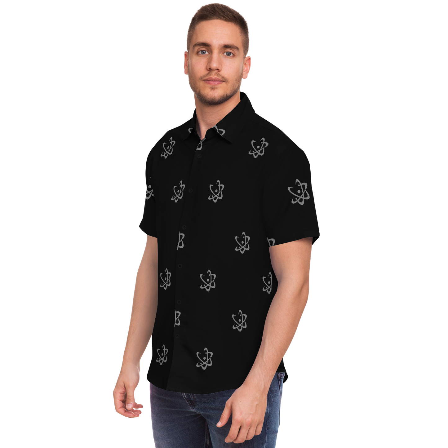 ATOMIC - ALOHA SHIRT - BLACK