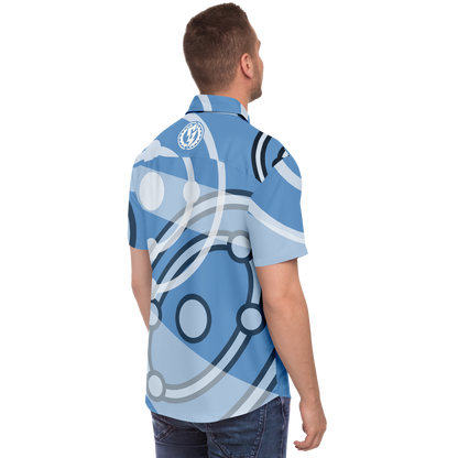 CARBON BASED LIFE FORM ALOHA SHIRT - SKY BLUE