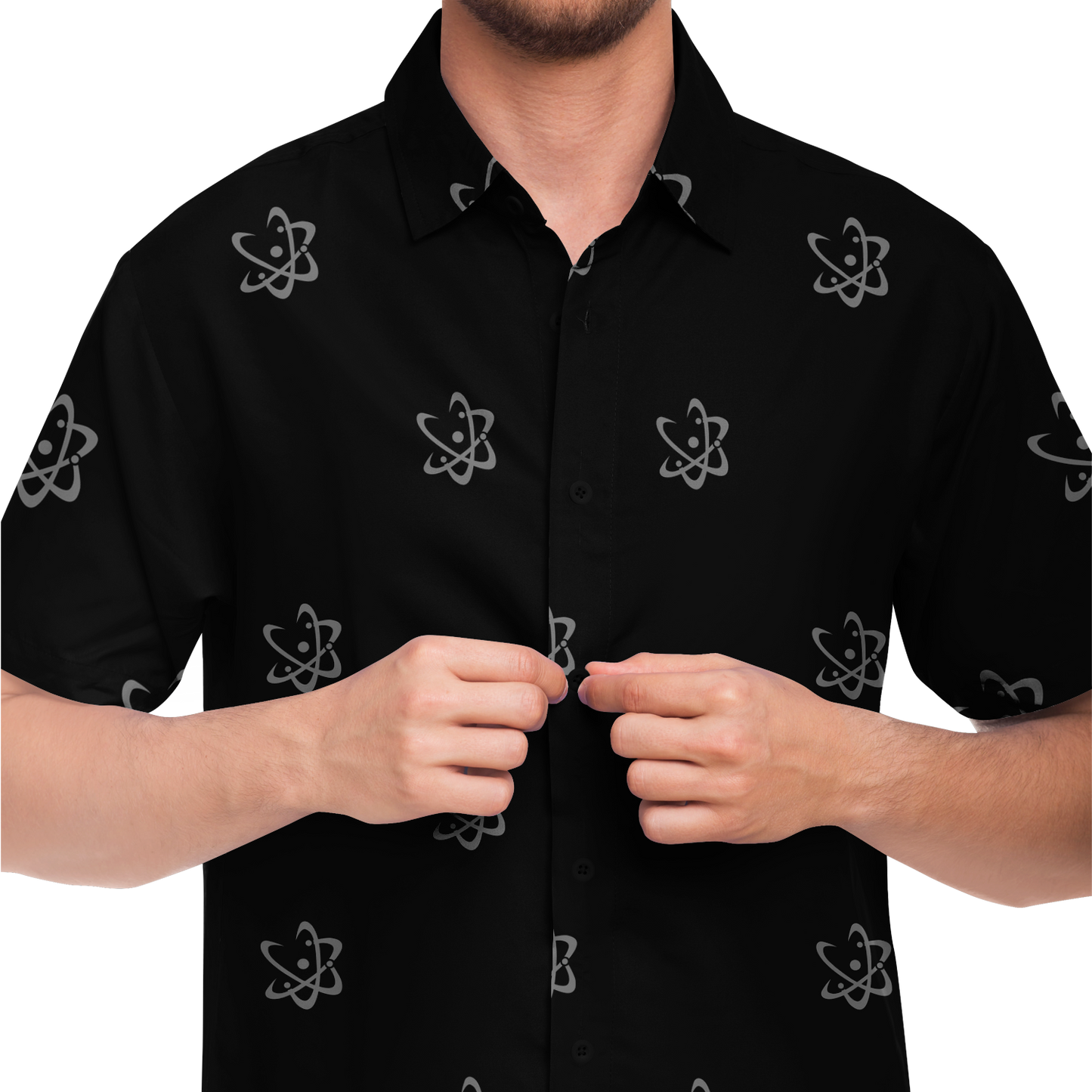 ATOMIC - ALOHA SHIRT - BLACK