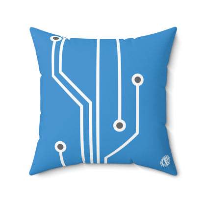 CALCULATOR SQUARE PILLOW - BLUE