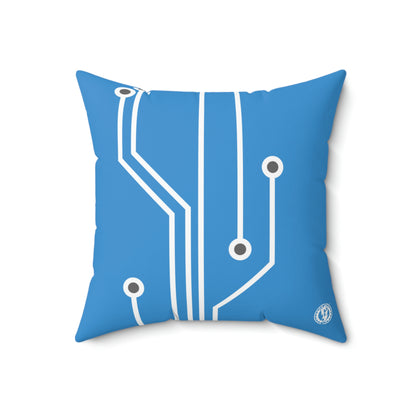 CALCULATOR SQUARE PILLOW - BLUE