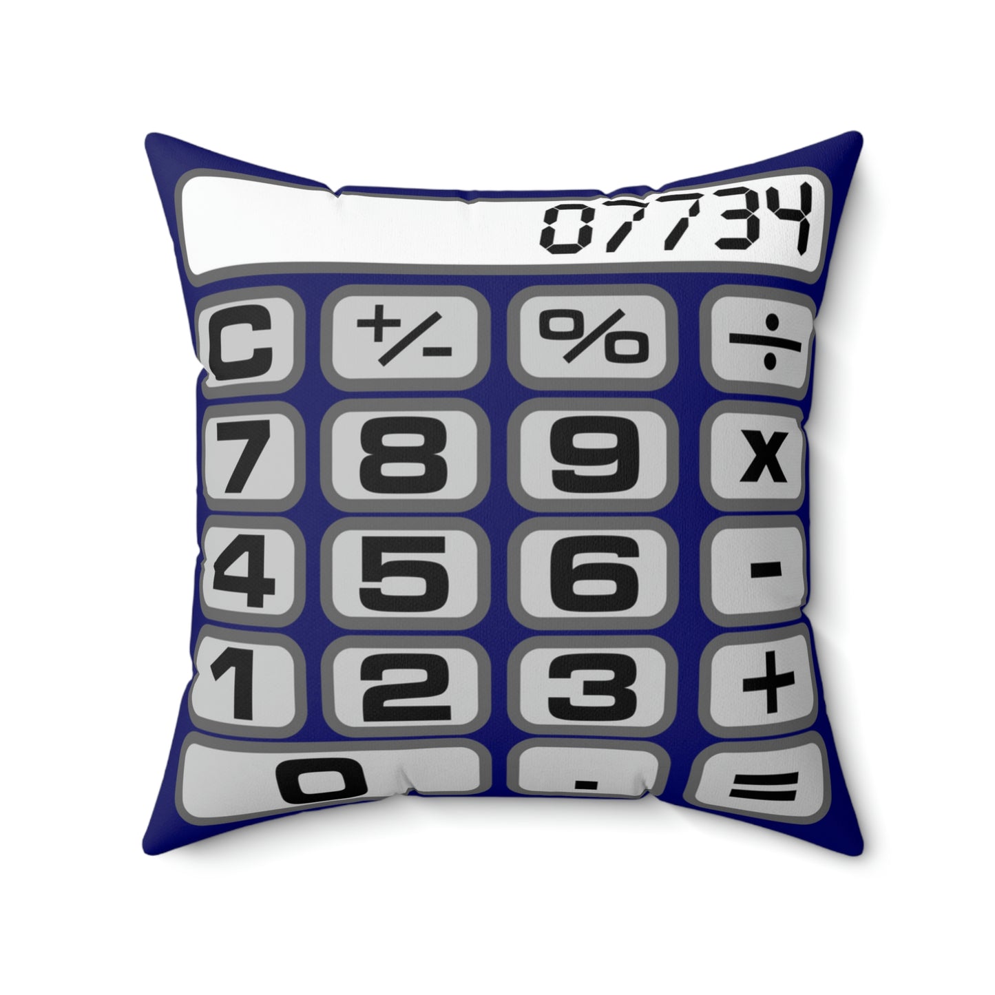 CALCULATOR SQUARE PILLOW - BLURPLE