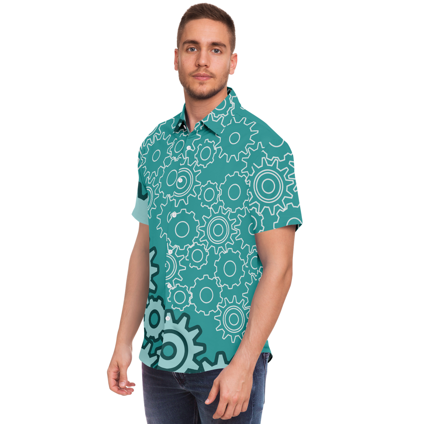 GEARS - ALOHA SHIRT - GREEN