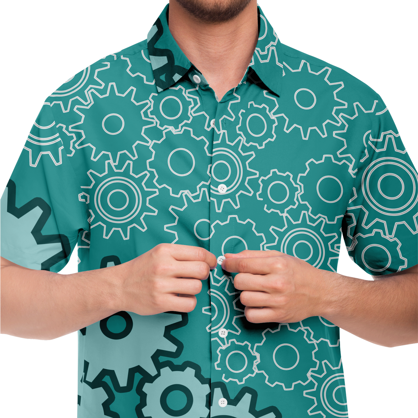 GEARS - ALOHA SHIRT - GREEN