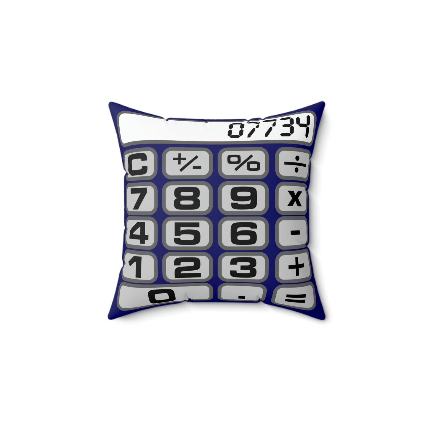 CALCULATOR SQUARE PILLOW - BLURPLE