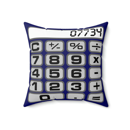 CALCULATOR SQUARE PILLOW - BLURPLE