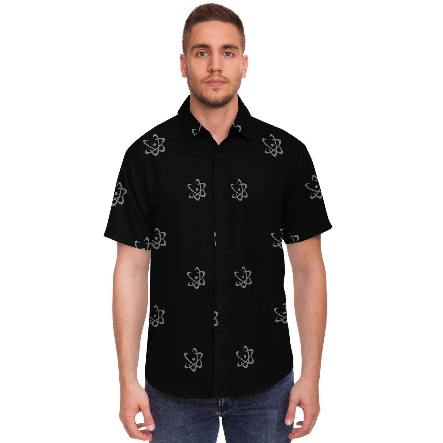 ATOMIC - ALOHA SHIRT - BLACK