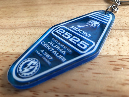 ALPHA CENTAURI MOTEL KEYCHAIN