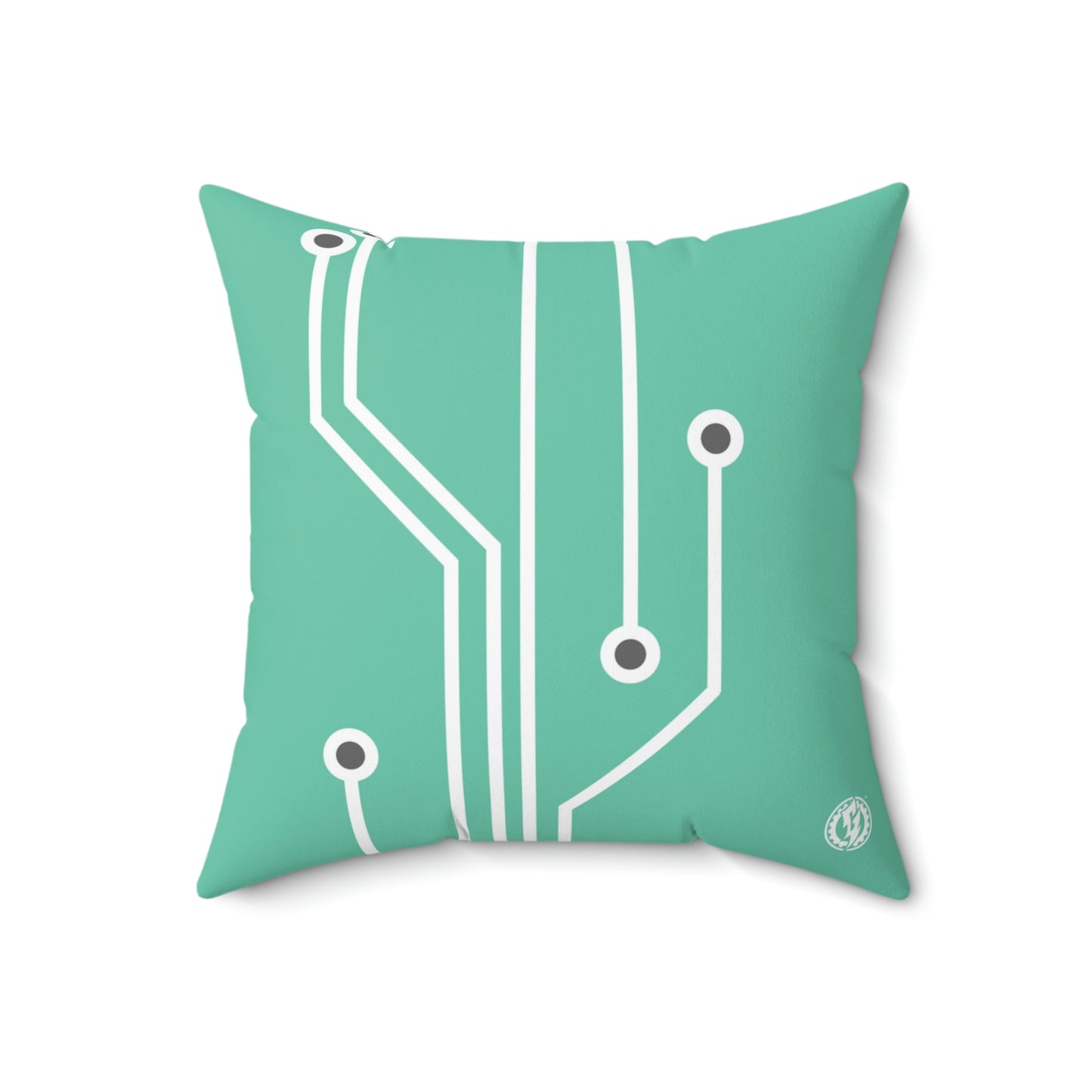 CALCULATOR SQUARE PILLOW - GREEN