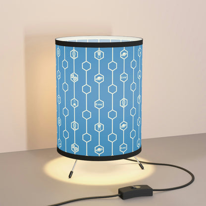 STEM TRIPOD TABLE LAMP - BLUE