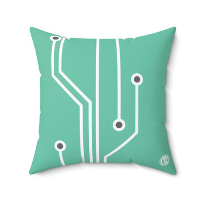 CALCULATOR SQUARE PILLOW - GREEN