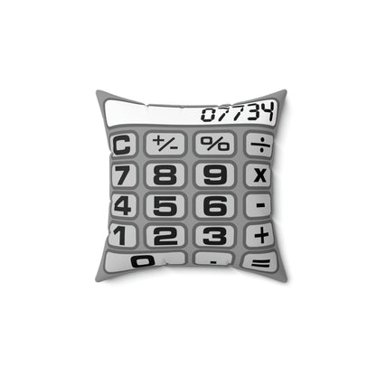 CALCULATOR SQUARE PILLOW - GREY