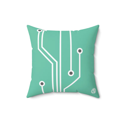 CALCULATOR SQUARE PILLOW - GREEN