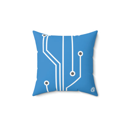 CALCULATOR SQUARE PILLOW - BLUE