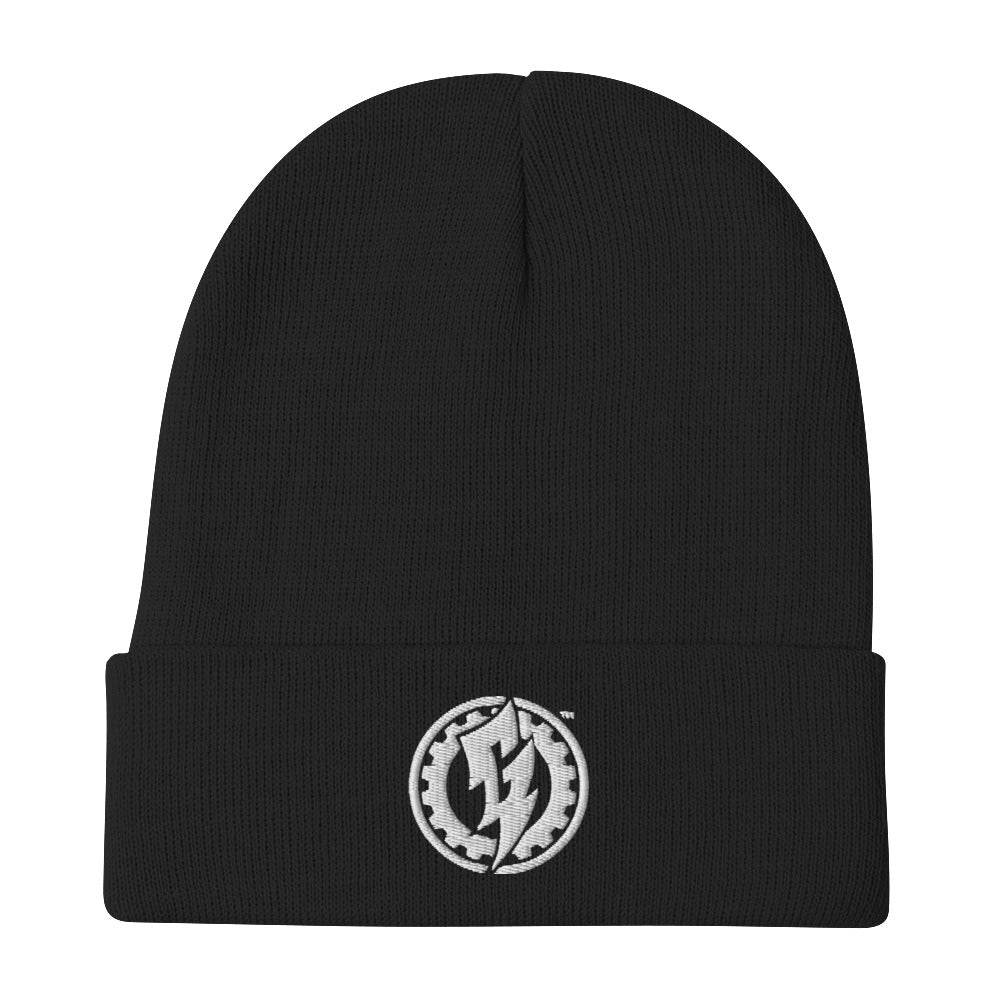 G-LIGHTNING EMBROIDERED BEANIE