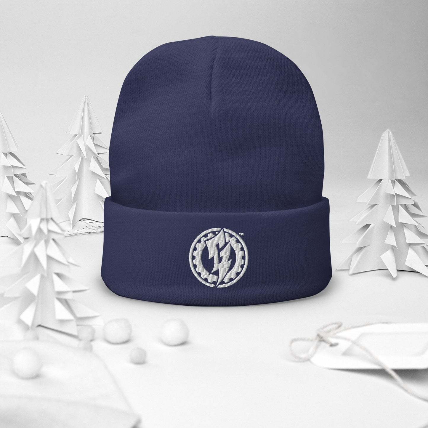 G-LIGHTNING EMBROIDERED BEANIE