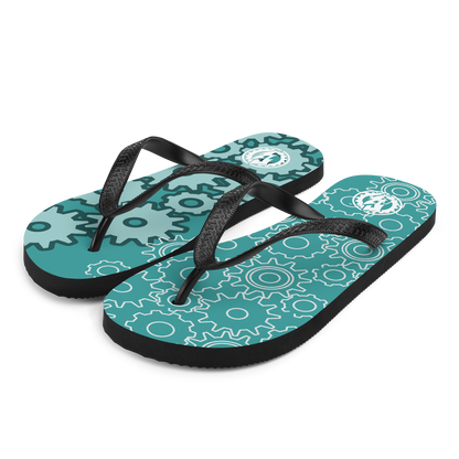 GEARS - FLIP-FLOPS - GREEN