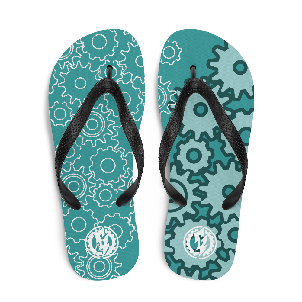 GEARS - FLIP-FLOPS - GREEN