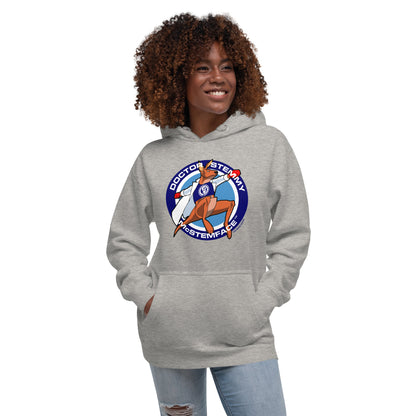 DOCTOR STEMMY McSTEMFACE UNISEX HOODIE - LIGHT COLOR