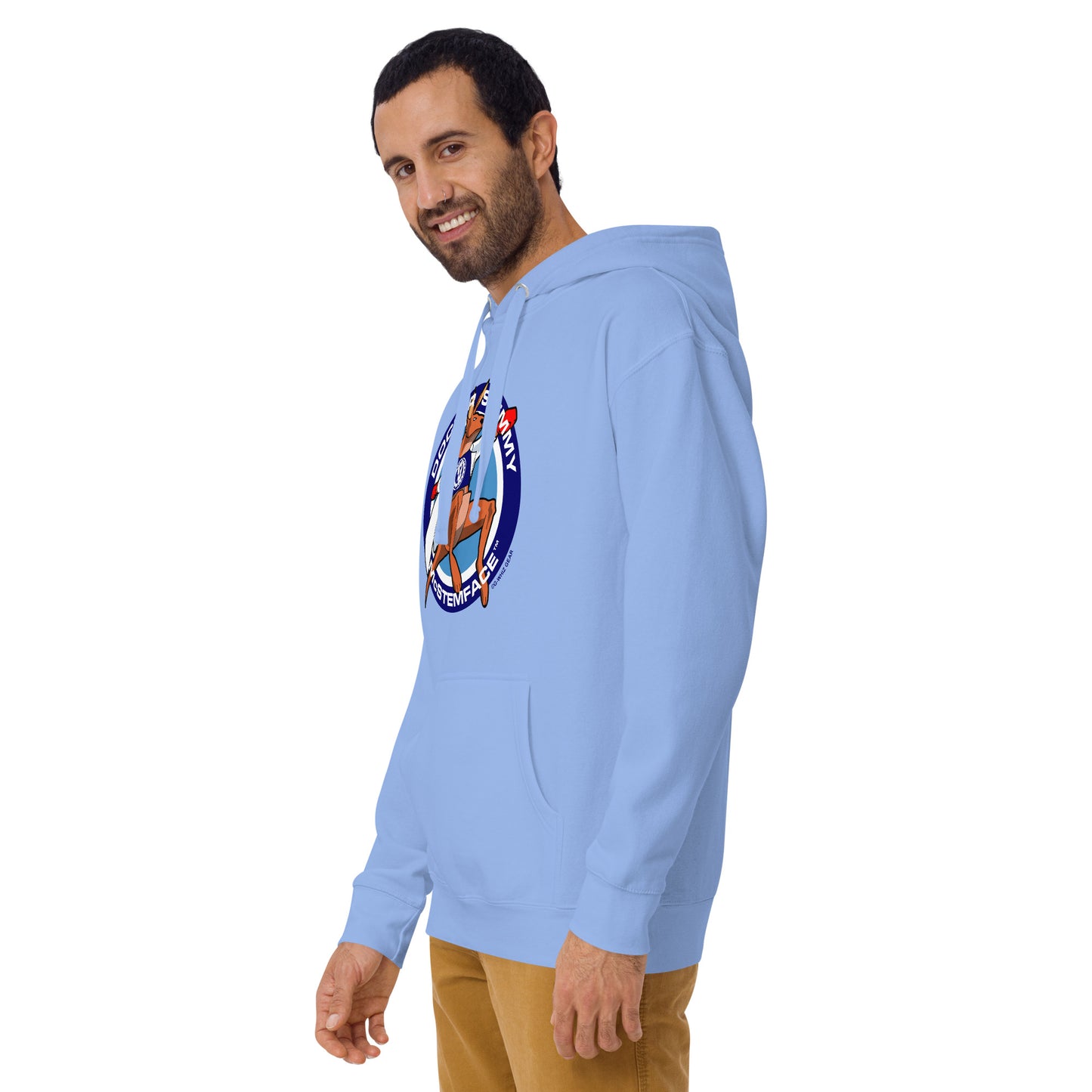 DOCTOR STEMMY McSTEMFACE UNISEX HOODIE - LIGHT COLOR